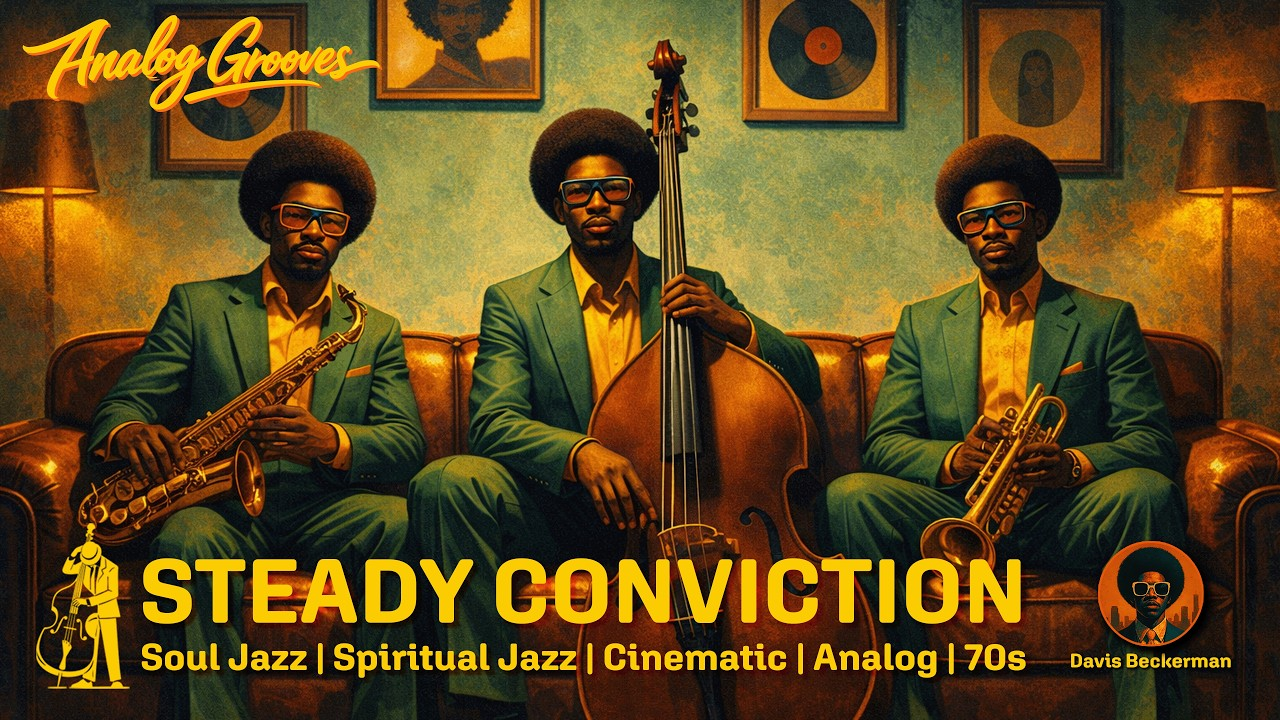 Steady Conviction - 1970s Cinematic Jazz,
Spiritual Soul Jazz Album by Davis Beckerman