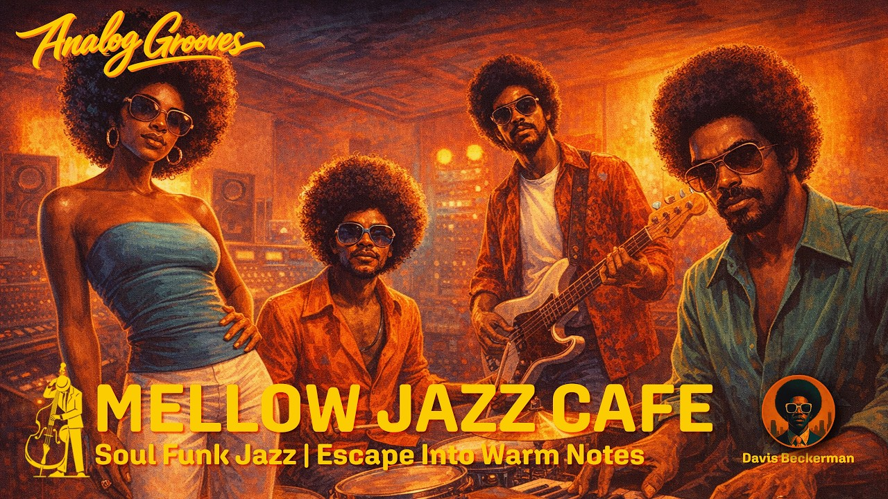 Mellow Jazz Café - 1970s Soul Funk Jazz Album by Davis Beckerman