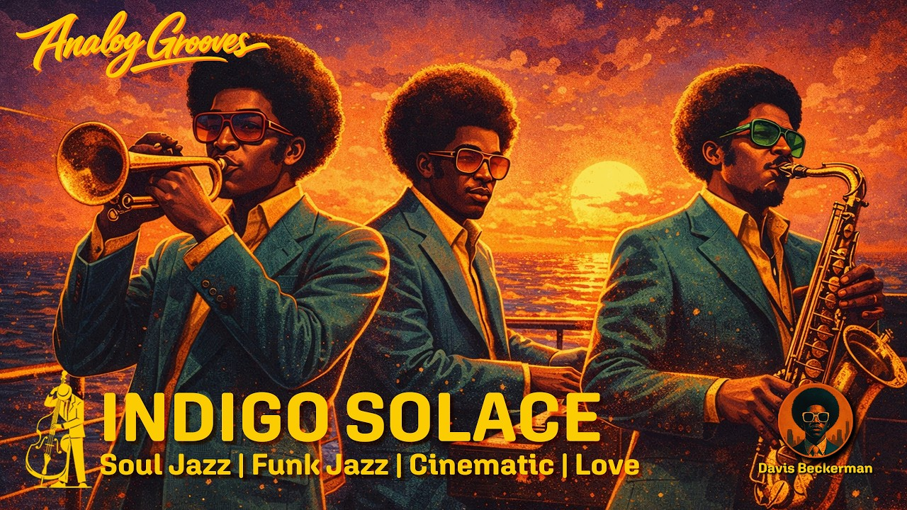 Indigo Solace - 1970s Soul, 
Jazz-Funk, 
Cinematic Jazz Album by Davis Beckerman