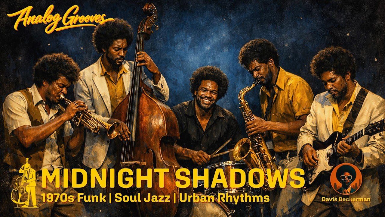 Midnight Shadows - 1970s African American Soul Funk Jazz Album by Davis Beckerman