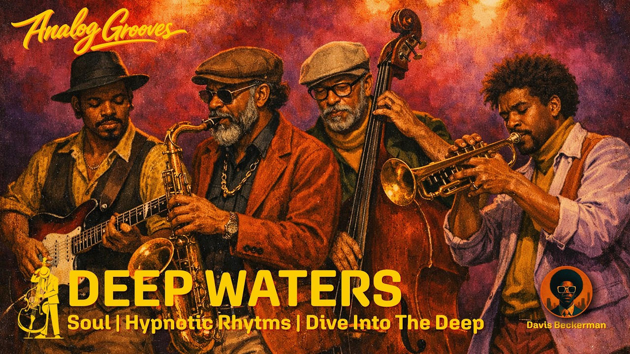Deep Waters - 1970s African American Soul Funk Jazz Album by Davis Beckerman