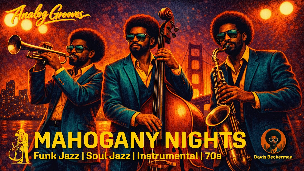 Mahogany Nights - 1970s Soul,
Jazz-Funk,
Cinematic Jazz Album by Davis Beckerman