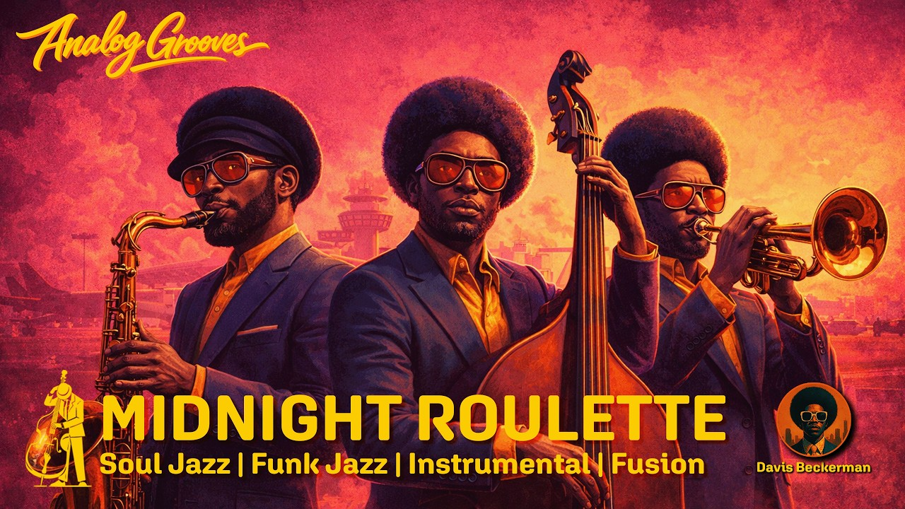 Midnight Roulette - 1970s African American Soul Funk Jazz Album by Davis Beckerman