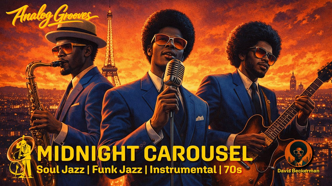 Midnight Carousel - 1970s African American Soul Funk Jazz Album by Davis Beckerman